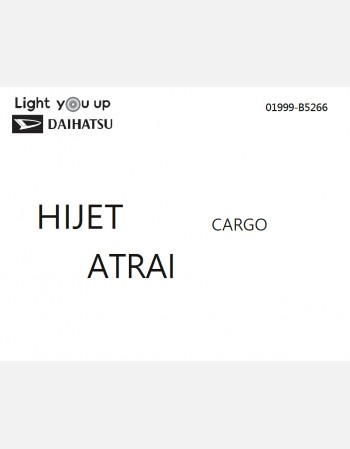 daihatsu hijet atrai 2024-2025 owners manual in english